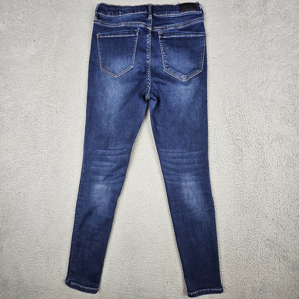 Nicole Miller SOHO Jeans Women 8 Blue High Rise Ankle Skinny Dark Wash Stretch - Picture 2 of 8